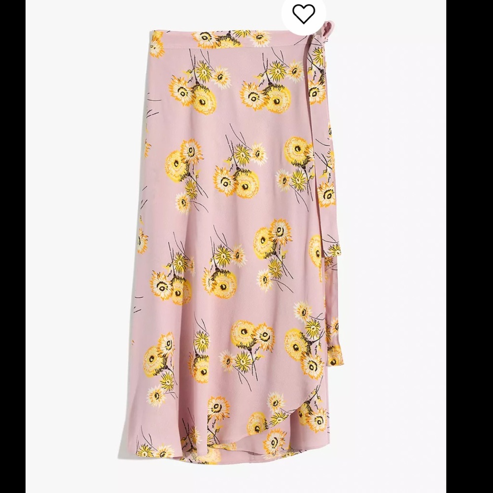 Madewell midi wrap skirt